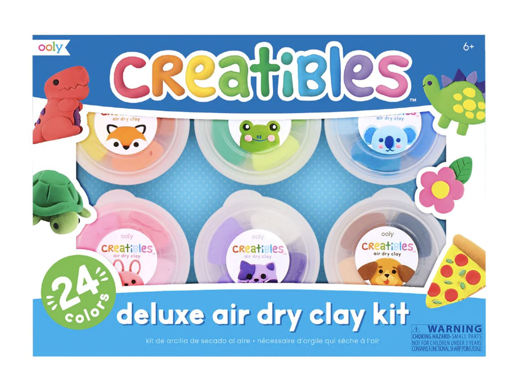 Creatibles D.I.Y. Air Dry Clay Kit- Set of 24 Colors Clay OOLY 