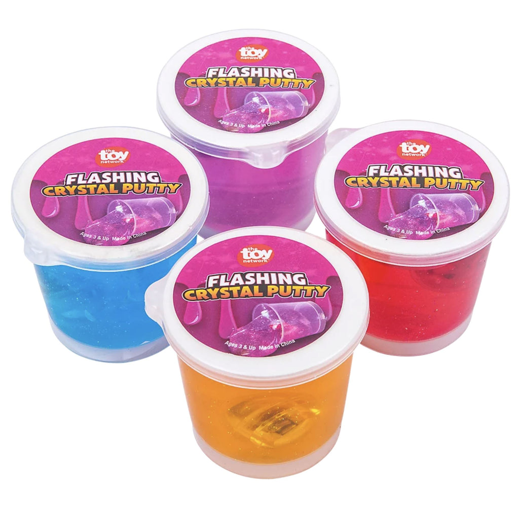 Flashing Crystal Putty Slime The Toy Network 