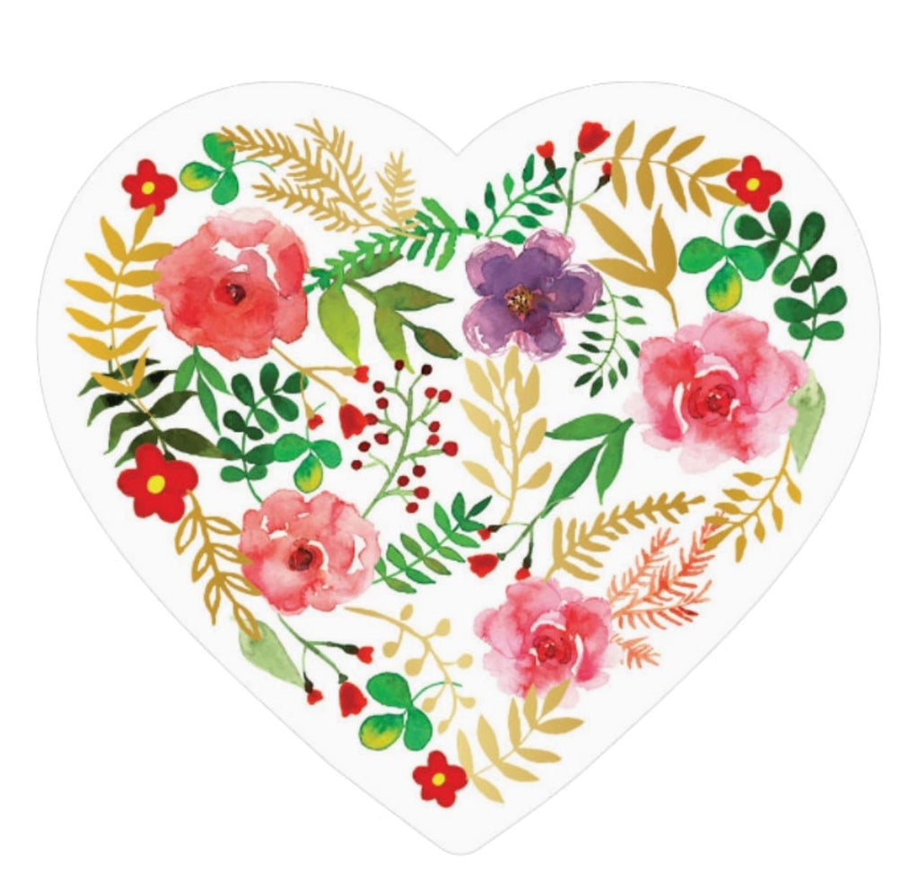 Floral Heart Sticker Fun! Paper House Productions 