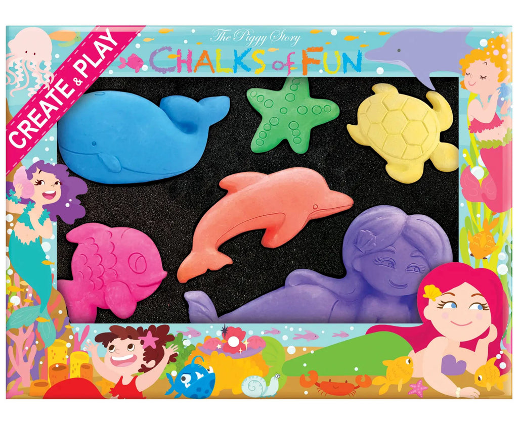 Magical Mermaids Chalk Critters Arts & Crafts The Piggy Story 