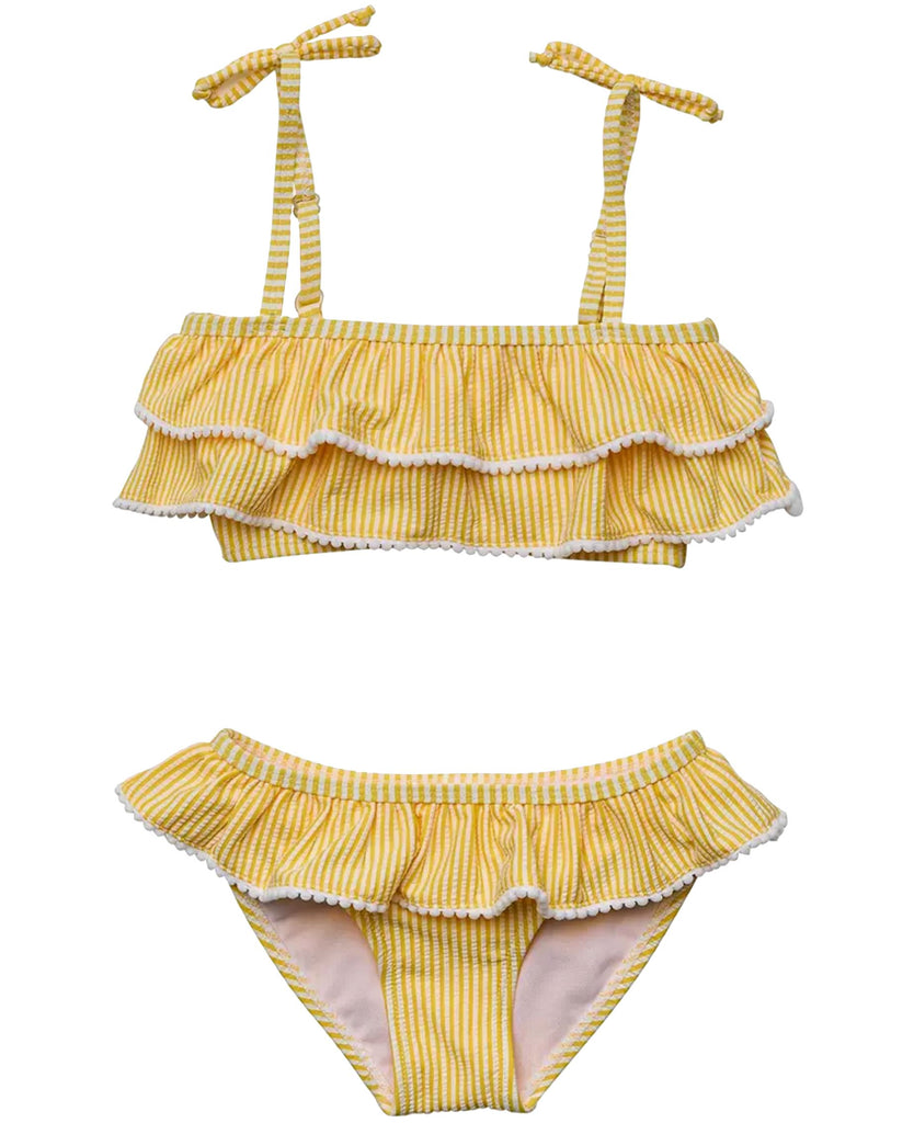 Marigold Stripe Tie Bikini Swim Snapper Rock Swimwear 