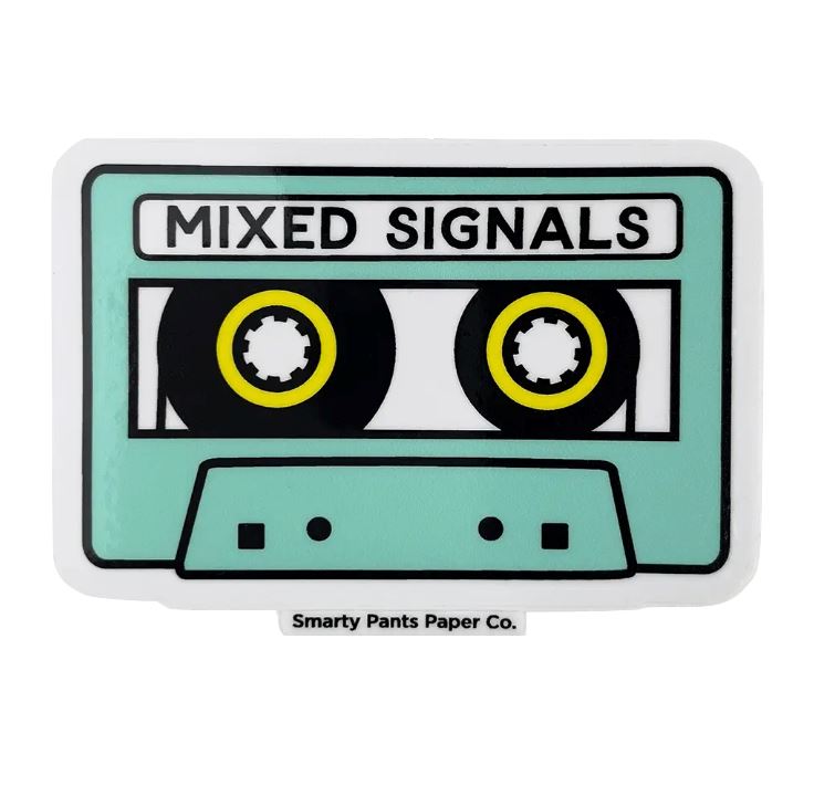 Mixed Signals Sticker sticker Smarty Pants Paper 