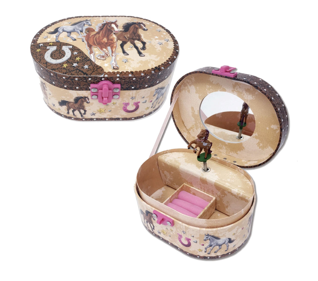 Musical Jewelry Box With Dancing Horse Toys Hot Focus 