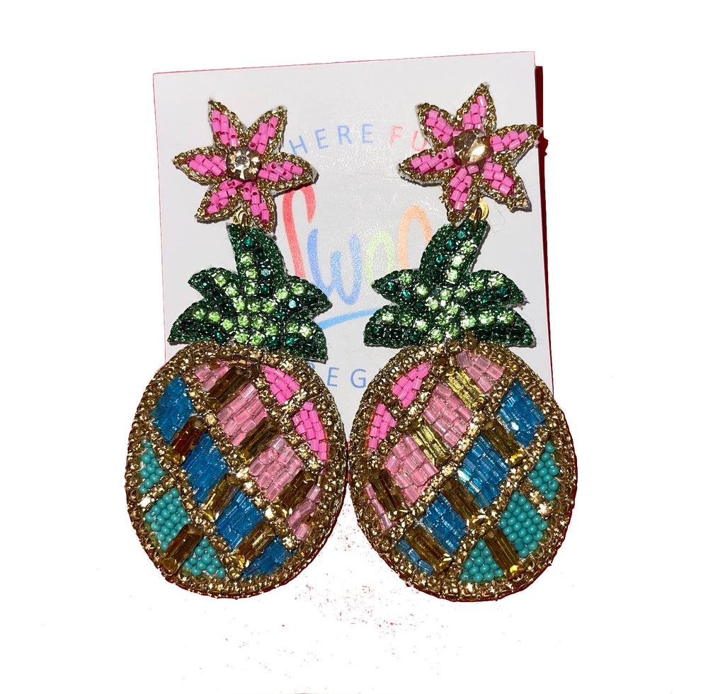 Pineapple Evia Earrings Accessories Swoop 