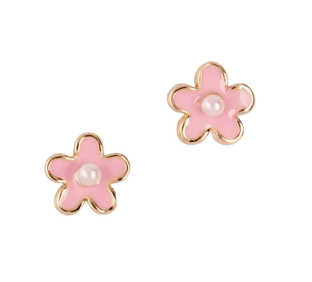 Pink Fancy Flower Cutie Stud Earring Accessories Girl Nation 