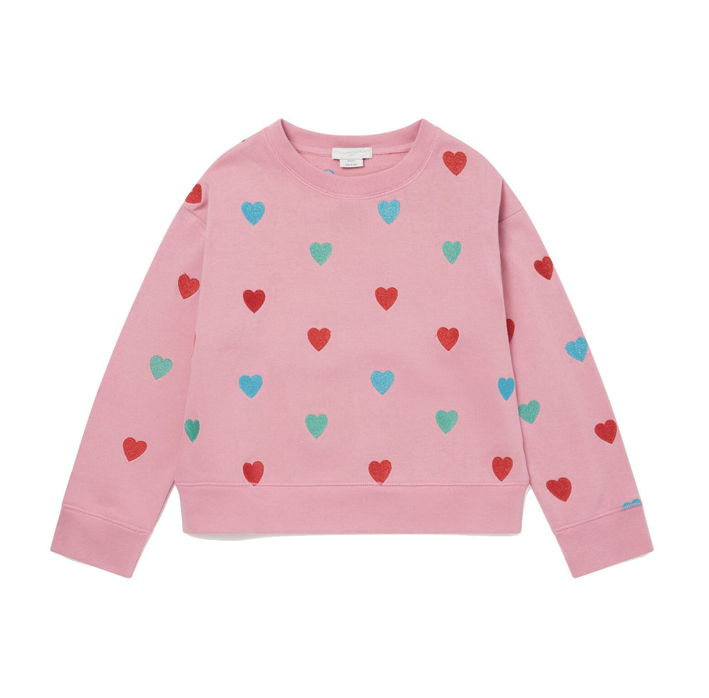 Stella McCartney Kids Heart Print Sweatshirt sweatshirt Stella McCartney Kids 