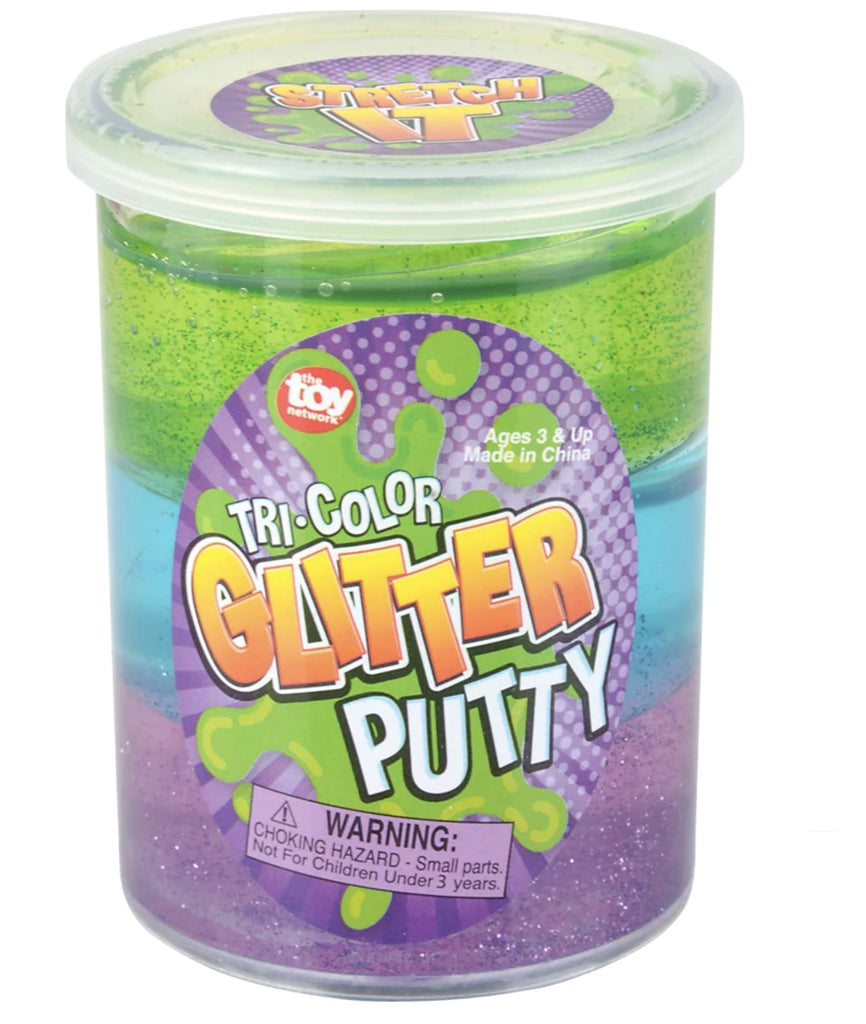 Tri Color Glitter Putty Slime The Toy Network 