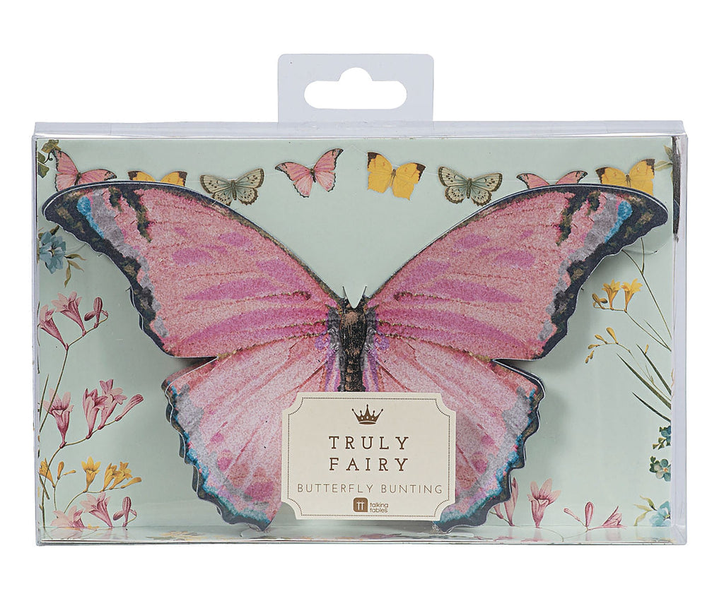 Truly Fairy 3D Butterfly Bunting Accessories Talking Tables 