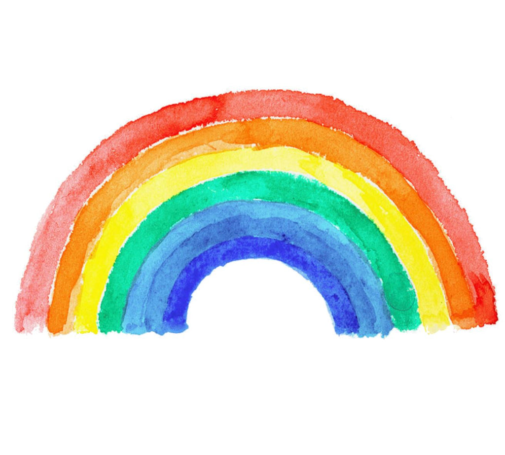 Watercolor Rainbow Sticker Fun! Paper House Productions 