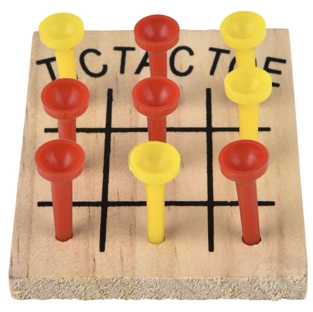 Wooden Tic-Tac-Toe Game Toys JSBlueRidge 