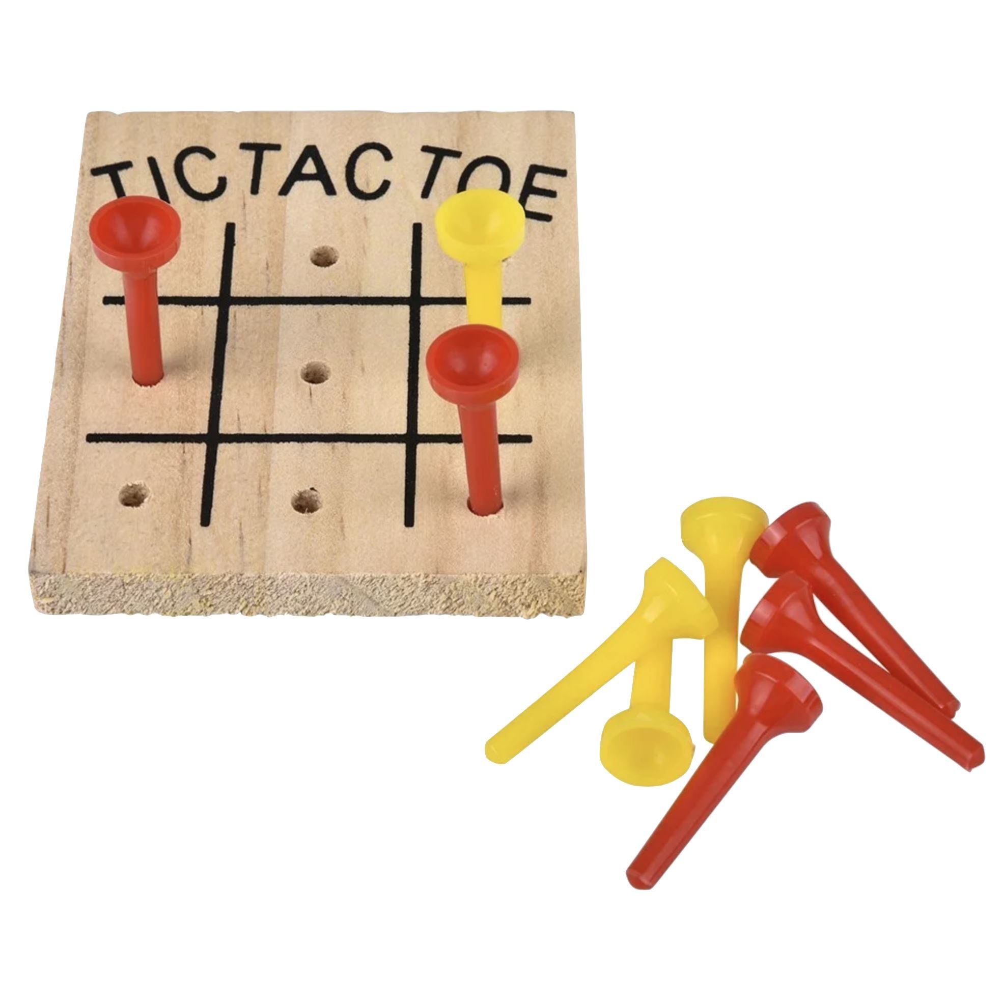 Wood Tic-Tac-Toe Game